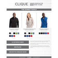 Clique Summit Performance Fleece Womens Full Zip Vest