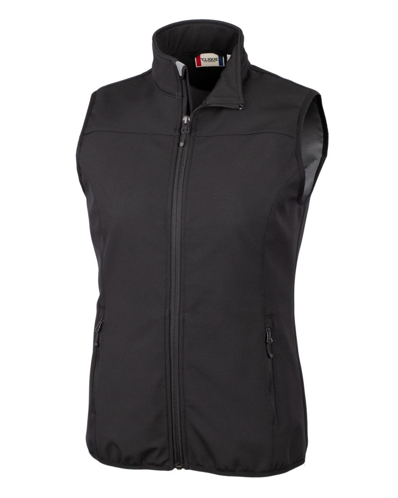 Clique Trail Recycled Stretch Softshell Womens Full Zip Vest