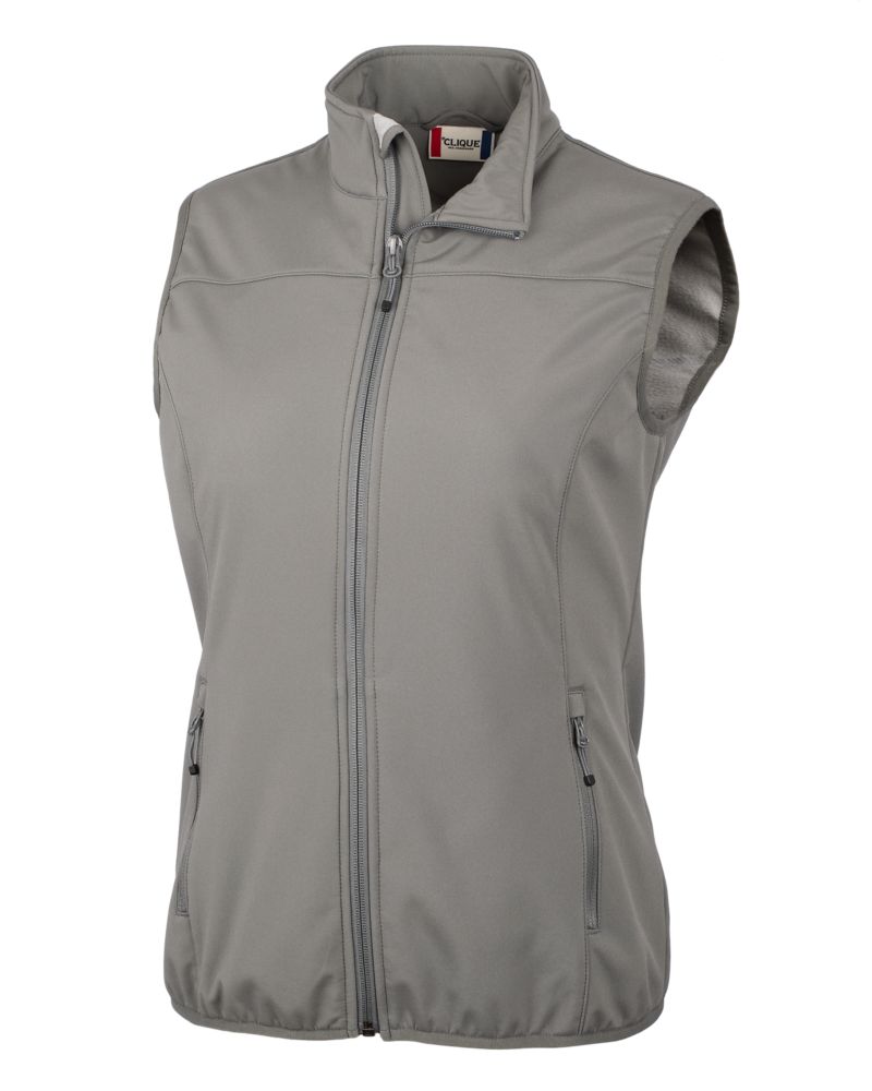 Clique Trail Recycled Stretch Softshell Womens Full Zip Vest