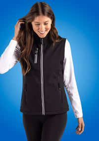 Clique Telemark Recycled Stretch Softshell Womens Full Zip Vest