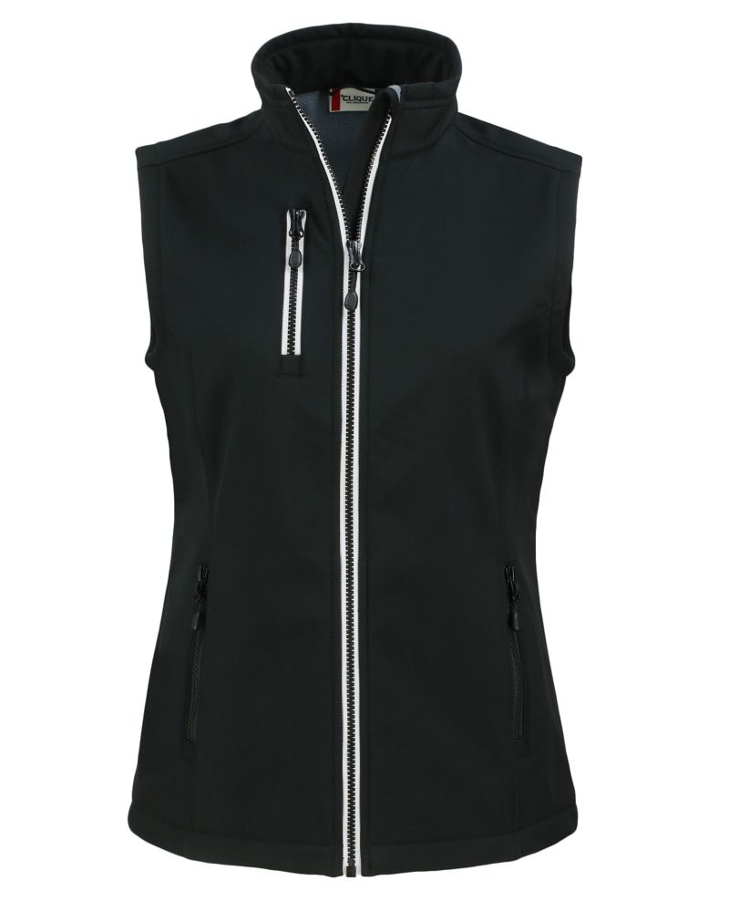 Clique Telemark Recycled Stretch Softshell Womens Full Zip Vest