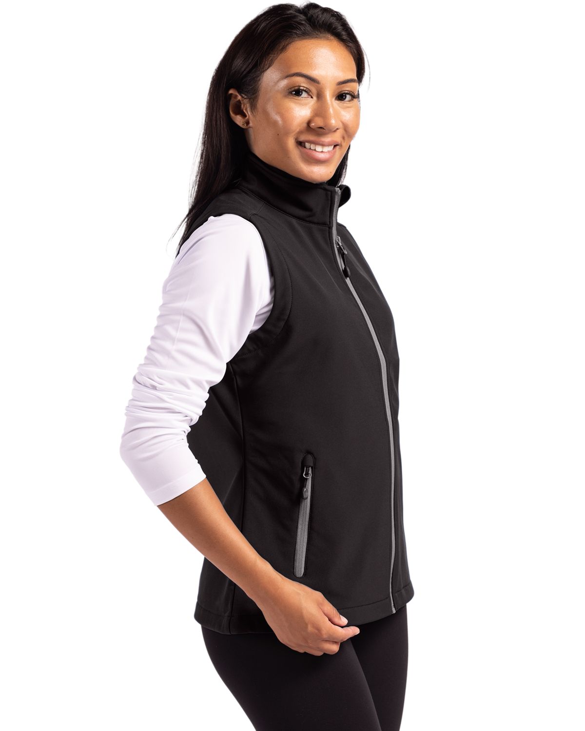 Clique Tempo Recycled Stretch Softshell Womens Full Zip Vest