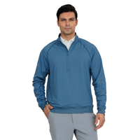 Levelwear Edan 1/2 Zip Midlayer - Mens - Blue Fusion