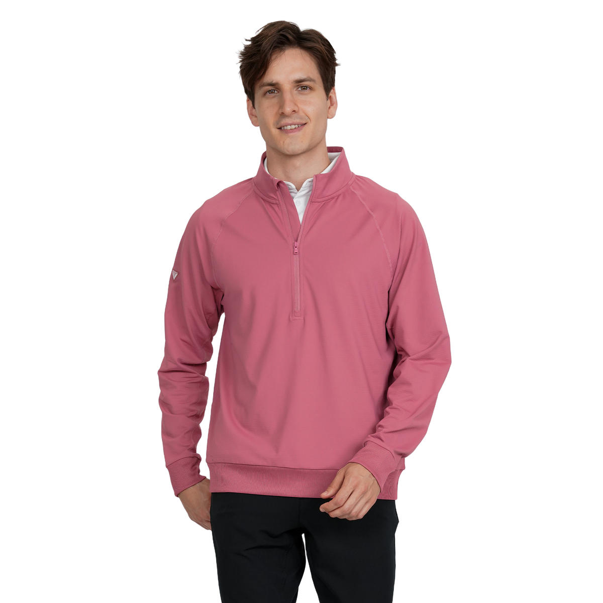 Levelwear Edan 1/2 Zip Midlayer - Mens - Mahogany Red