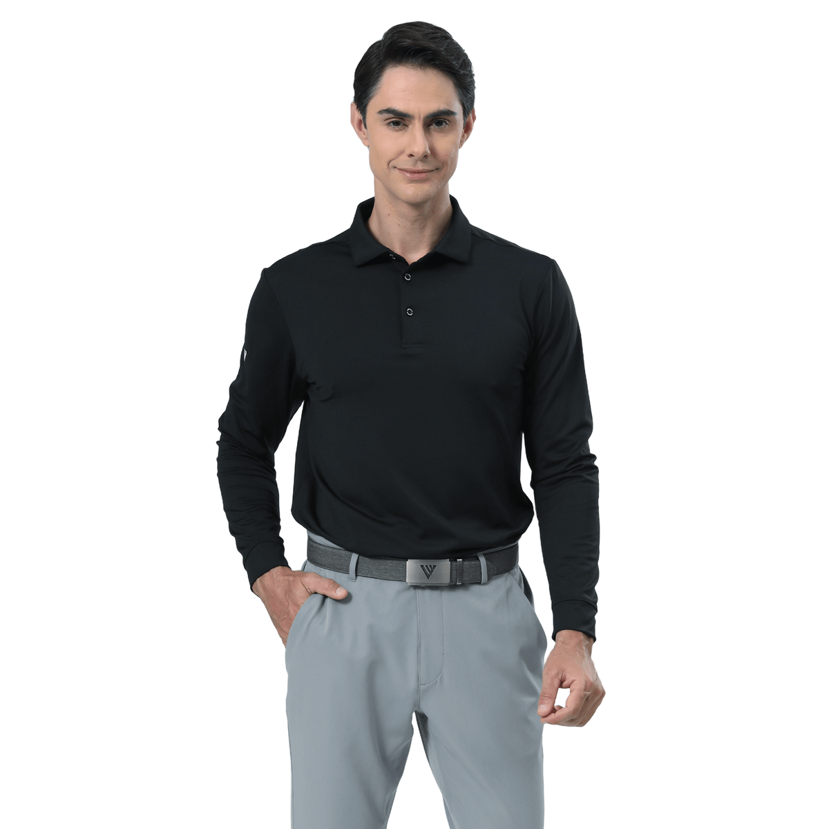 Levelwear Align Long Sleeve Polo - Mens
