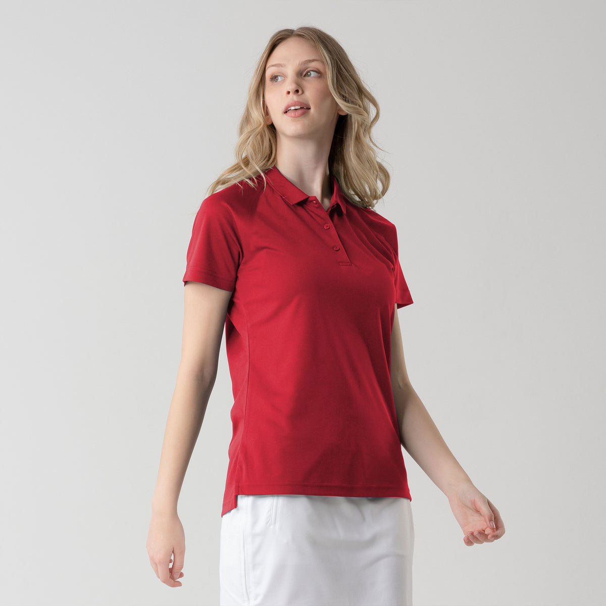 Levelwear Balance Recycled Polo - Womens - Flame Red