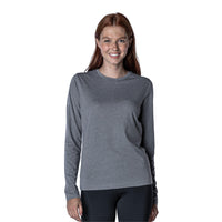 Levelwear Island Long Sleeve Tee - Womens - Heather Steel Grey