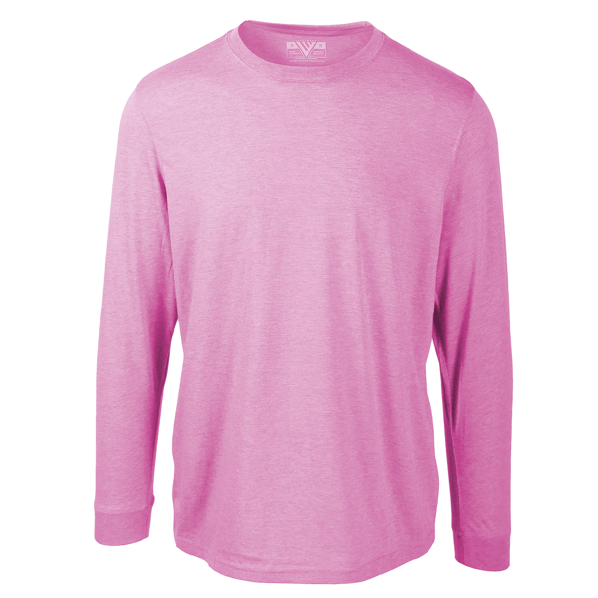 Levelwear Oscar Long Sleeve Tee - Mens - Heather Cyclamen