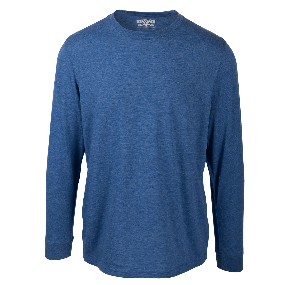 Levelwear Oscar Long Sleeve Tee - Mens - Heather Royal