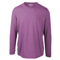 Levelwear Oscar Long Sleeve Tee - Mens - Heather Bordeaux