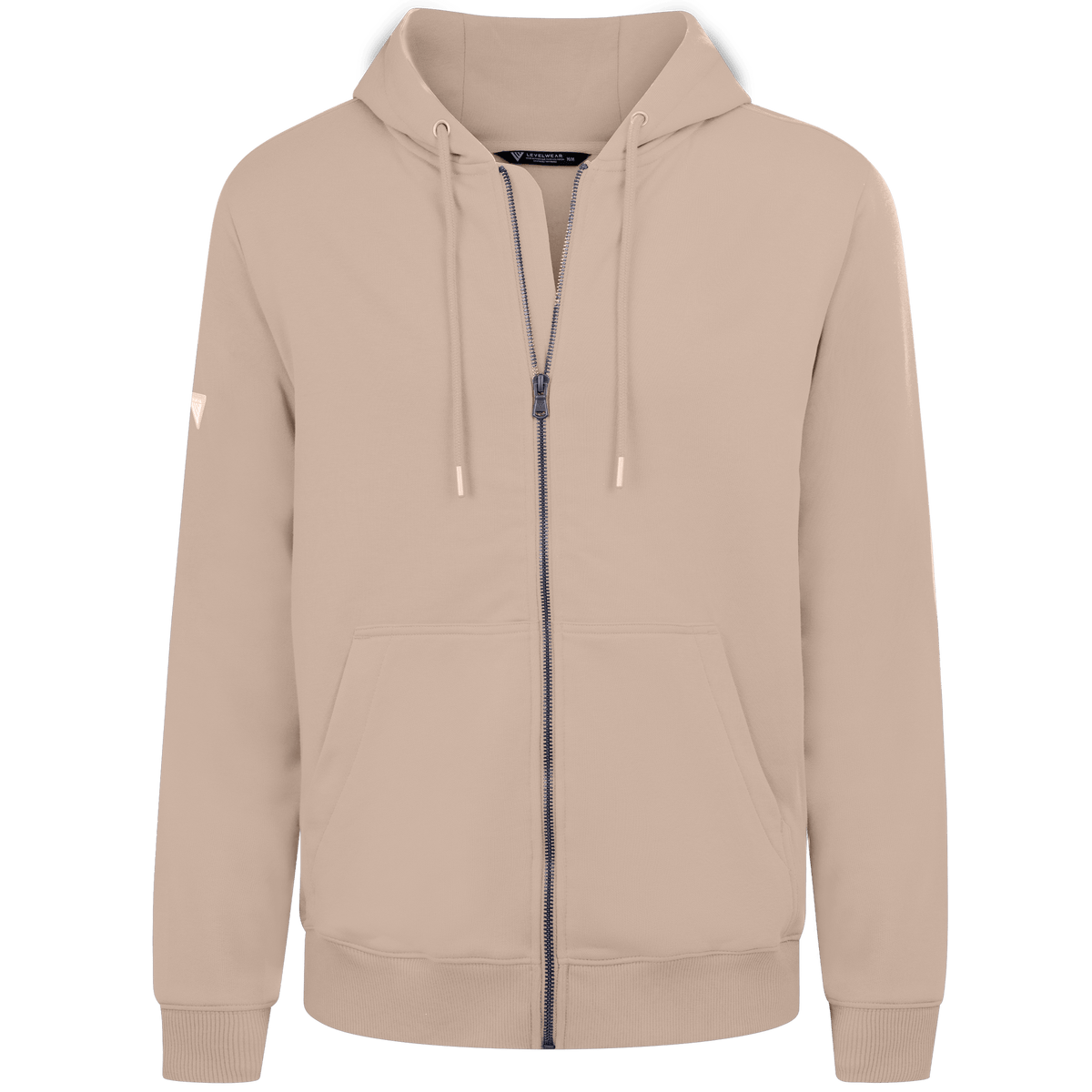 Levelwear Podium Full Zip Hoodie - Mens - Sand