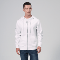 Levelwear Podium Full Zip Hoodie - Mens - White
