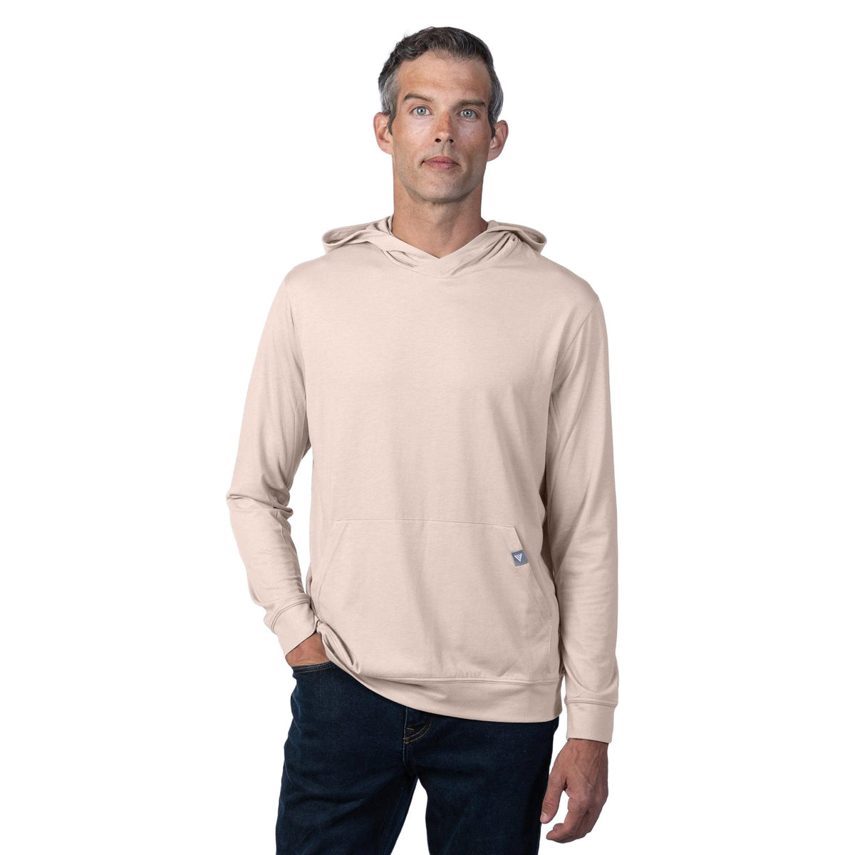 Levelwear Relay T-Shirt Hoodie - Mens - Sand