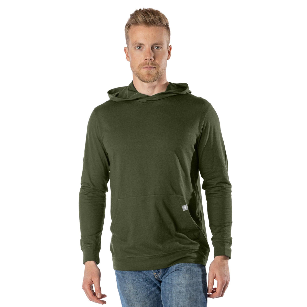 Levelwear Relay T-Shirt Hoodie - Mens - Delta Green