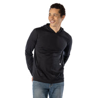 Levelwear Relay T-Shirt Hoodie - Mens - Black