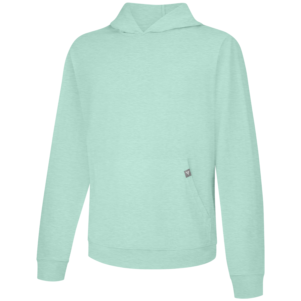 Levelwear Relay T-Shirt Hoodie - Mens - Heather Aloe Mist