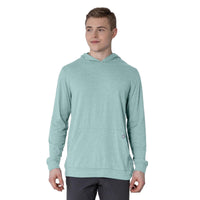 Levelwear Relay T-Shirt Hoodie - Mens - Heather Beach Glass