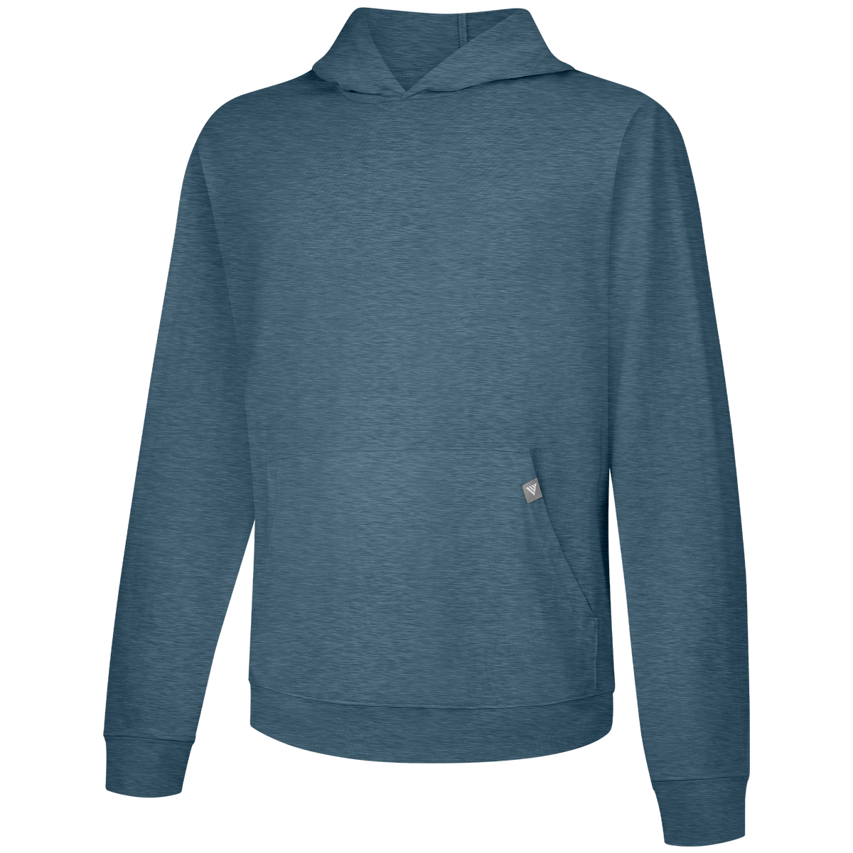 Levelwear Relay T-Shirt Hoodie - Mens - Heather Blue Fusion