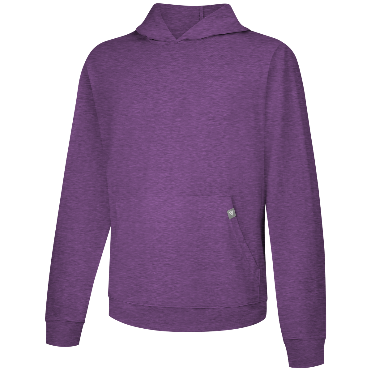 Levelwear Relay T-Shirt Hoodie - Mens - Heather Bordeaux