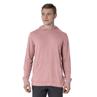 Levelwear Relay T-Shirt Hoodie - Mens - Heather Bridal Rose