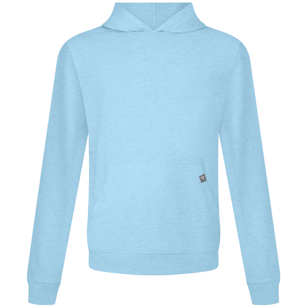 Levelwear Relay T-Shirt Hoodie - Mens - Heather Cool Breeze