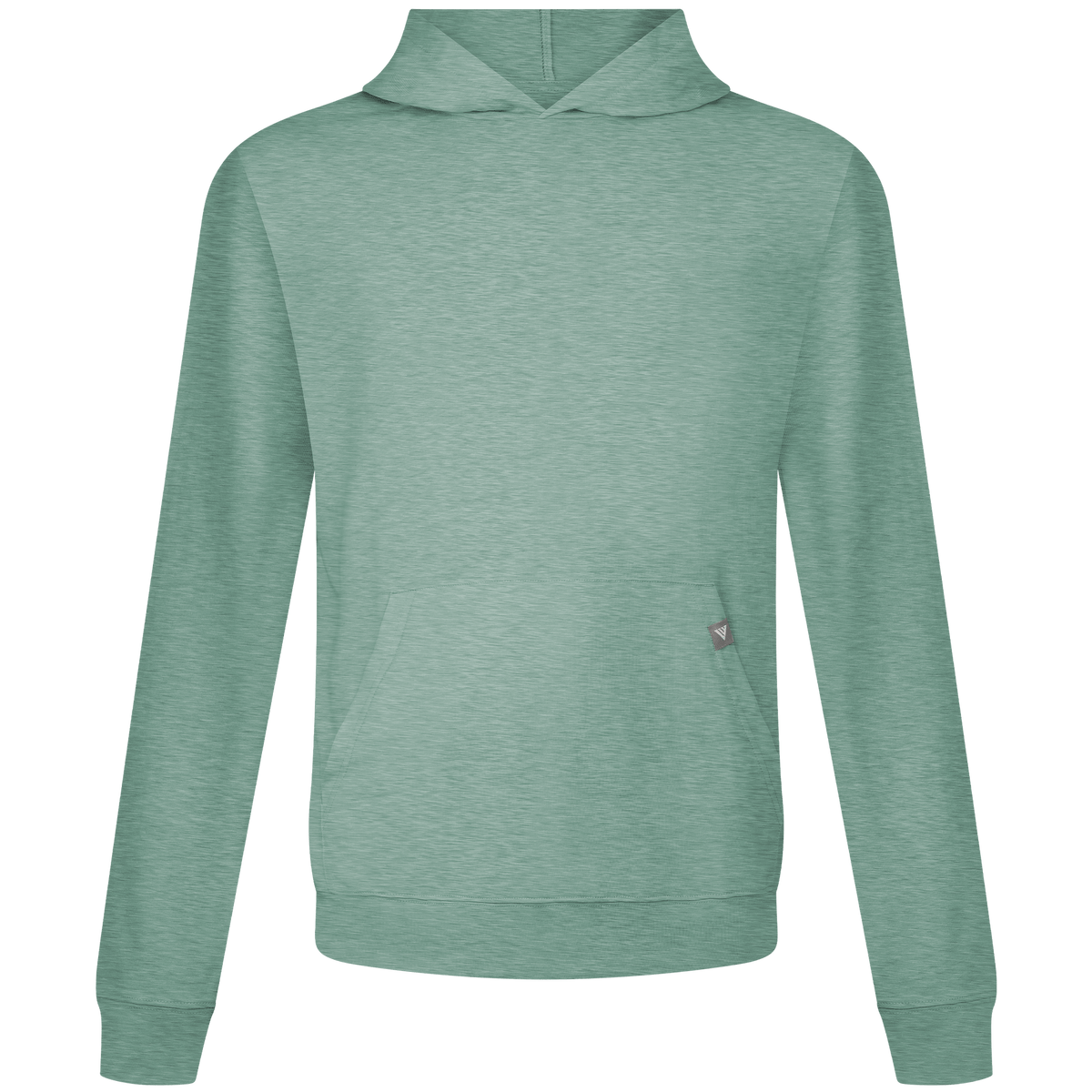 Levelwear Relay T-Shirt Hoodie - Mens - Heather Eucalyptus