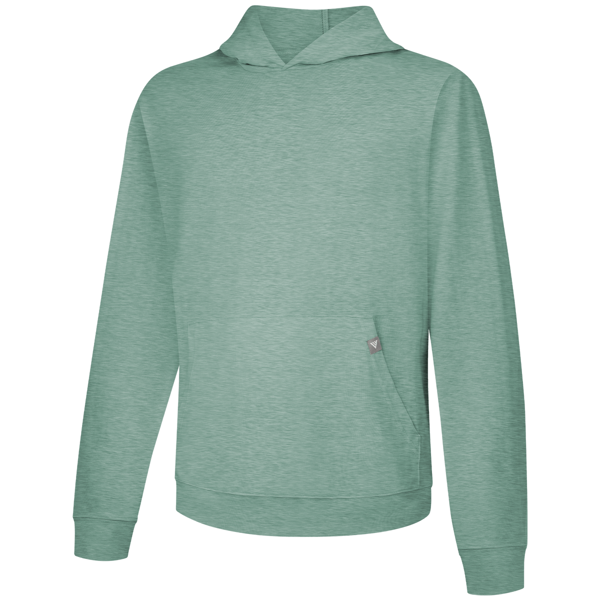Levelwear Relay T-Shirt Hoodie - Mens - Heather Eucalyptus
