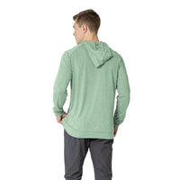 Levelwear Relay T-Shirt Hoodie - Mens - Heather Green Tea
