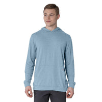 Levelwear Relay T-Shirt Hoodie - Mens - Heather Overcast
