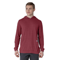 Levelwear Relay T-Shirt Hoodie - Mens - Heather Red Ochre