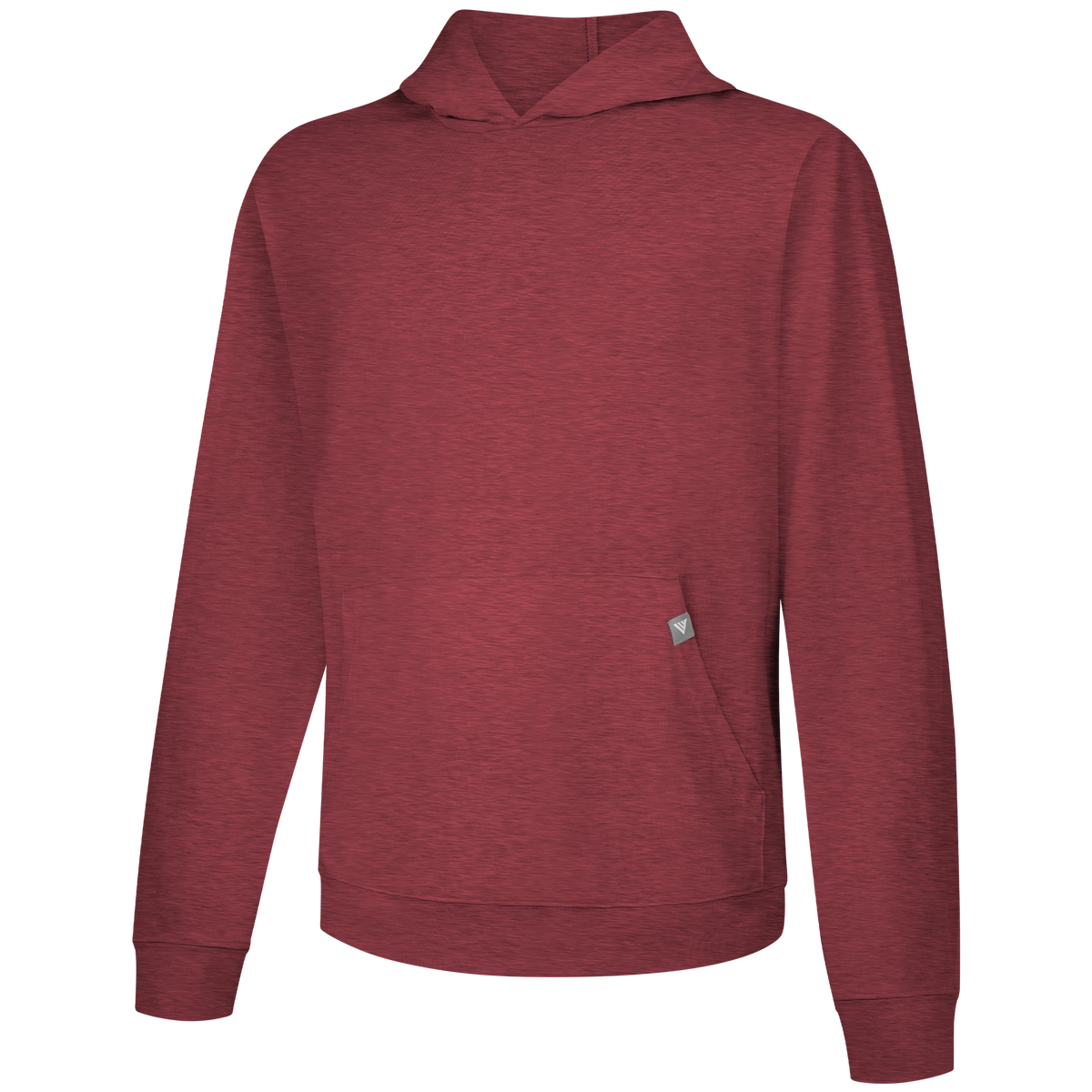 Levelwear Relay T-Shirt Hoodie - Mens - Heather Red Ochre