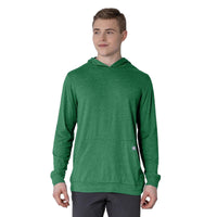 Levelwear Relay T-Shirt Hoodie - Mens - Heather Rider Green