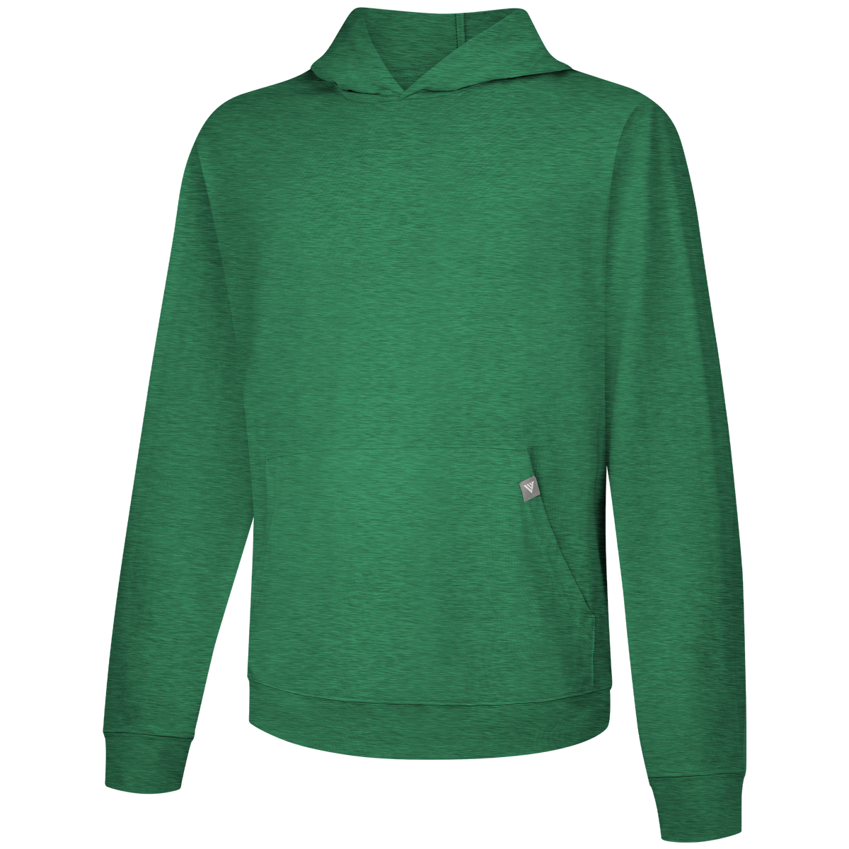 Levelwear Relay T-Shirt Hoodie - Mens - Heather Rider Green