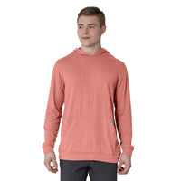 Levelwear Relay T-Shirt Hoodie - Mens - Heather Shell Pink