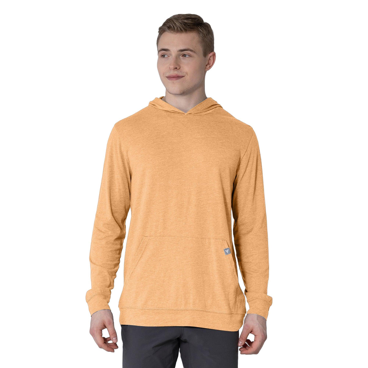 Levelwear Relay T-Shirt Hoodie - Mens - Heather Sorbet