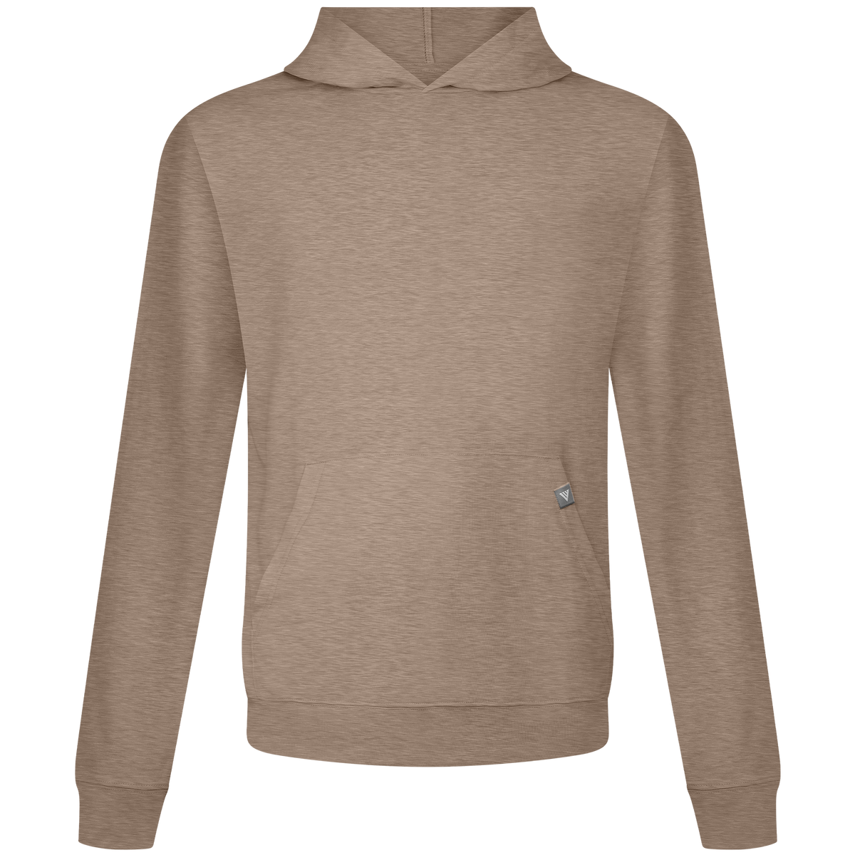 Levelwear Relay T-Shirt Hoodie - Mens - Heather Warm Taupe