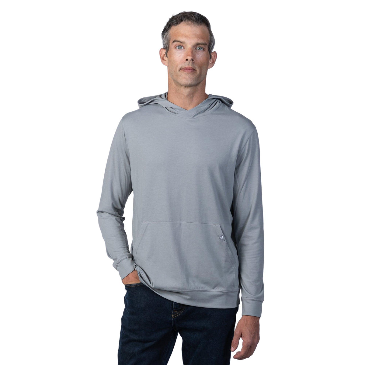 Levelwear Relay T-Shirt Hoodie - Mens - Pebble