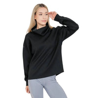 Custom Logo Levelwear Sponge Funnel Neck Pullover - Womens