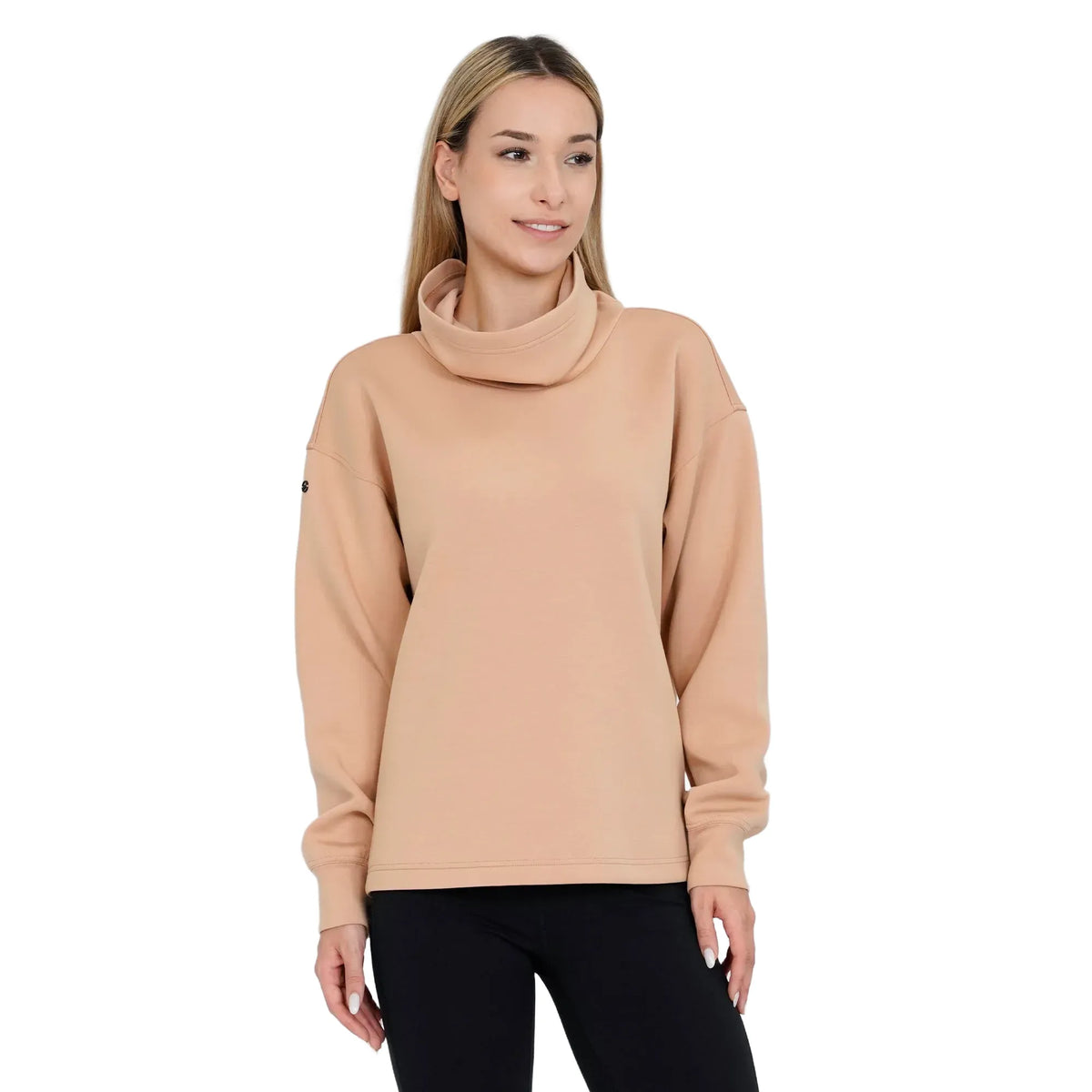 Custom Logo Levelwear Sponge Funnel Neck Pullover - Womens