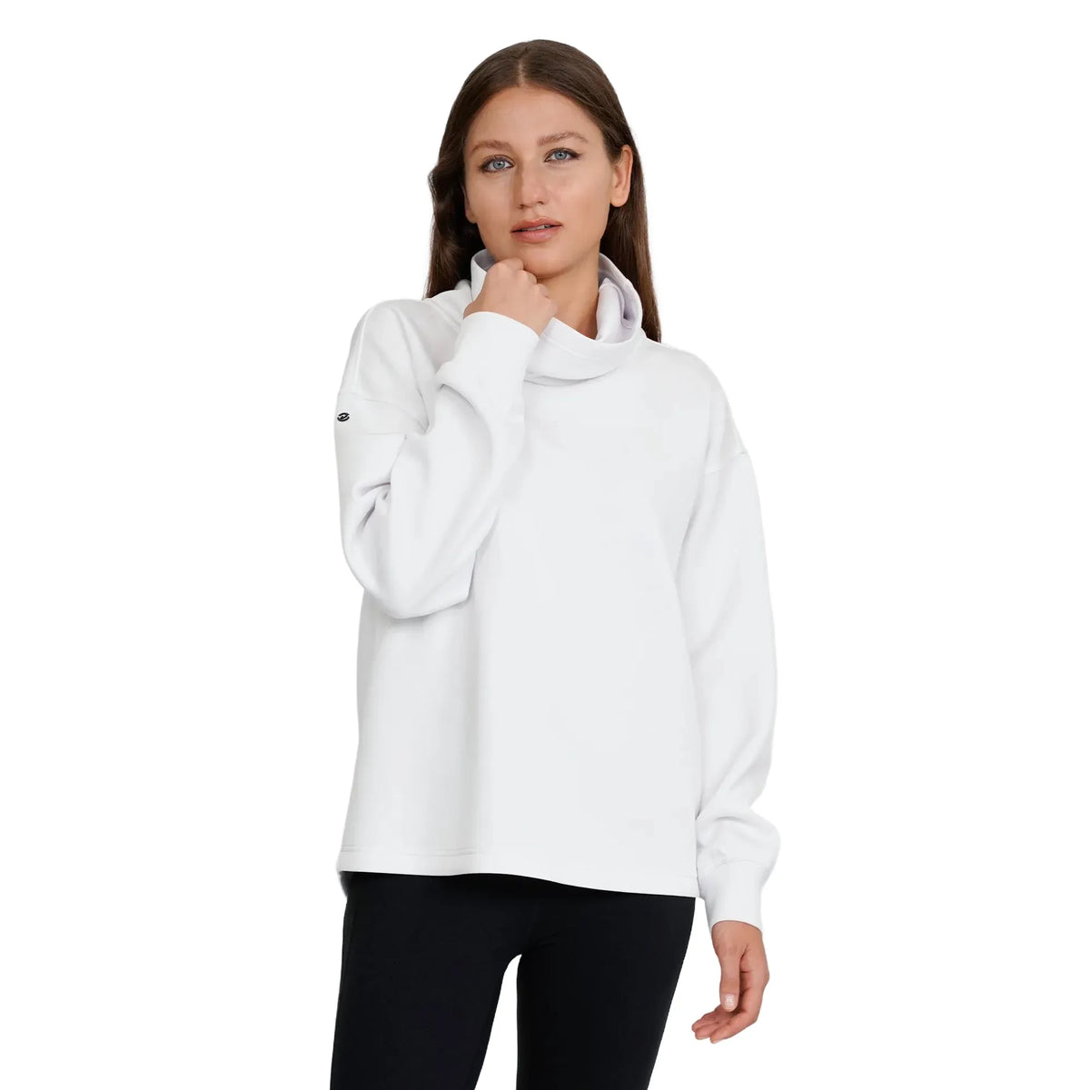 Custom Logo Levelwear Sponge Funnel Neck Pullover - Womens