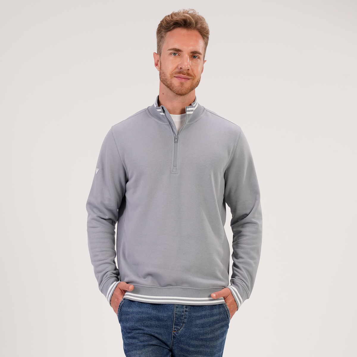 Levelwear Sportsman 1/4 Zip - Mens - Pebble