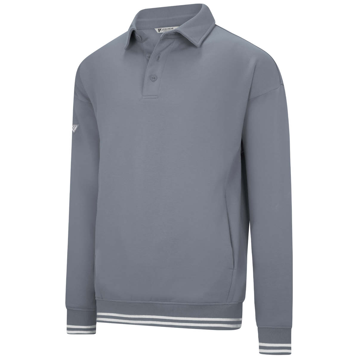 Levelwear Sportsman Fleece Top - Mens - Pebble