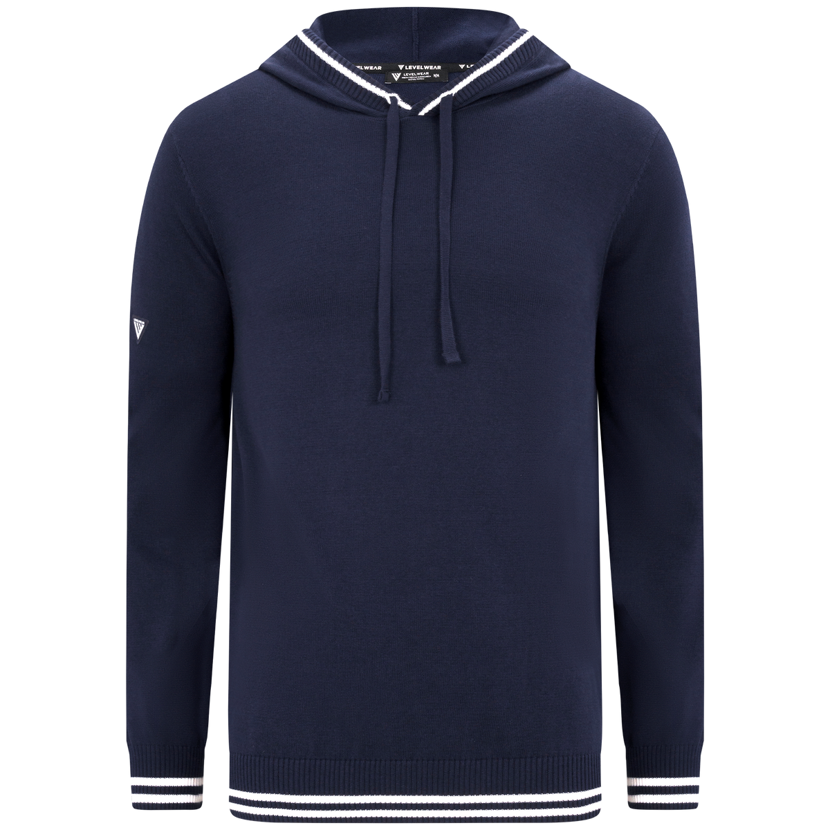 Levelwear Sportsman Knit Hoodie - Mens - Navy
