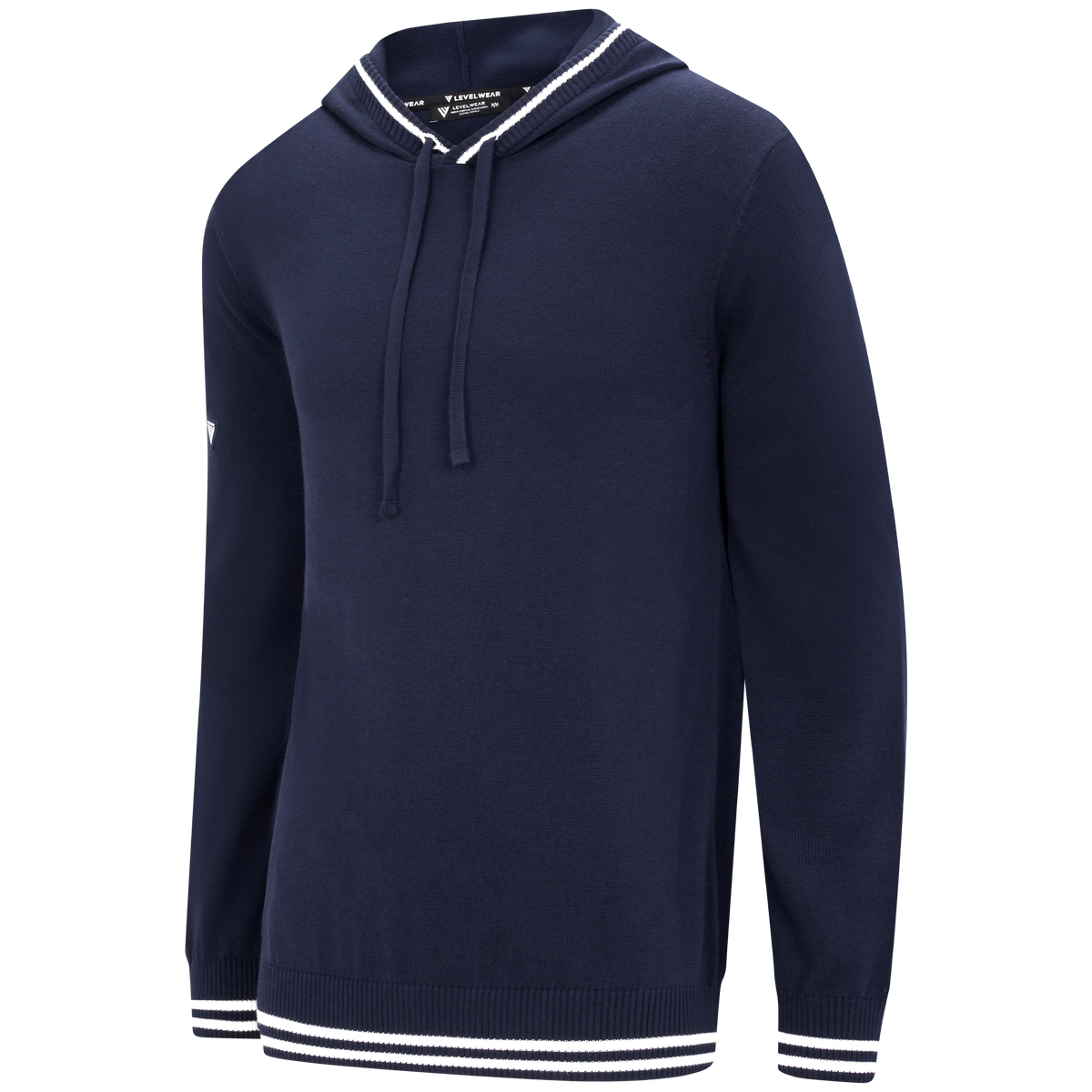 Levelwear Sportsman Knit Hoodie - Mens - Navy