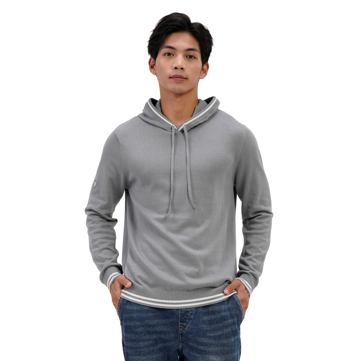 Levelwear Sportsman Knit Hoodie - Mens - Pebble