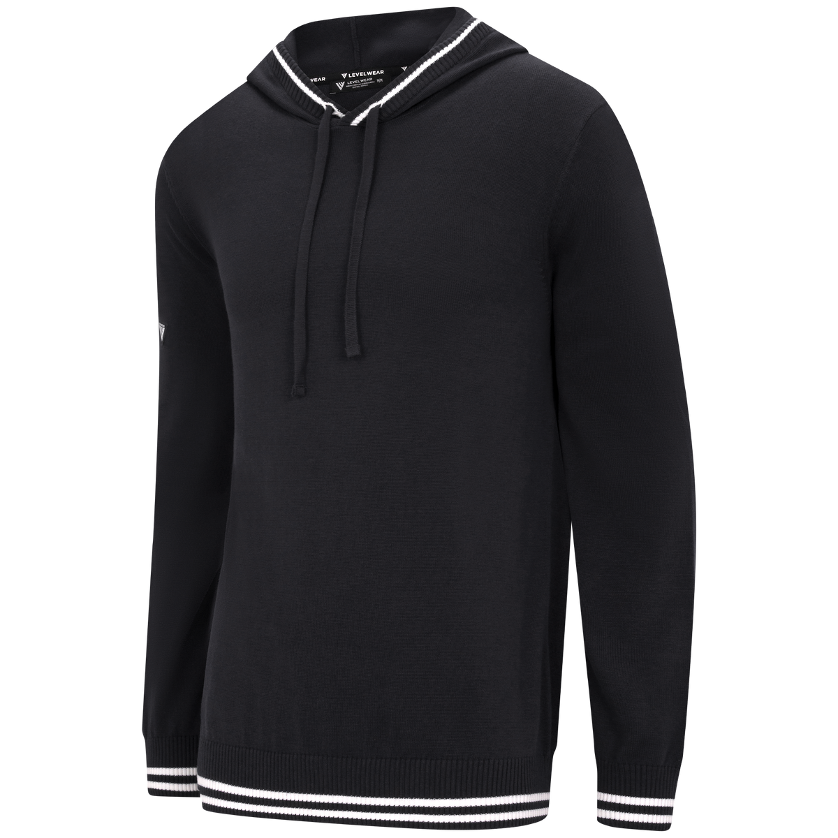 Levelwear Sportsman Knit Hoodie - Mens - Black
