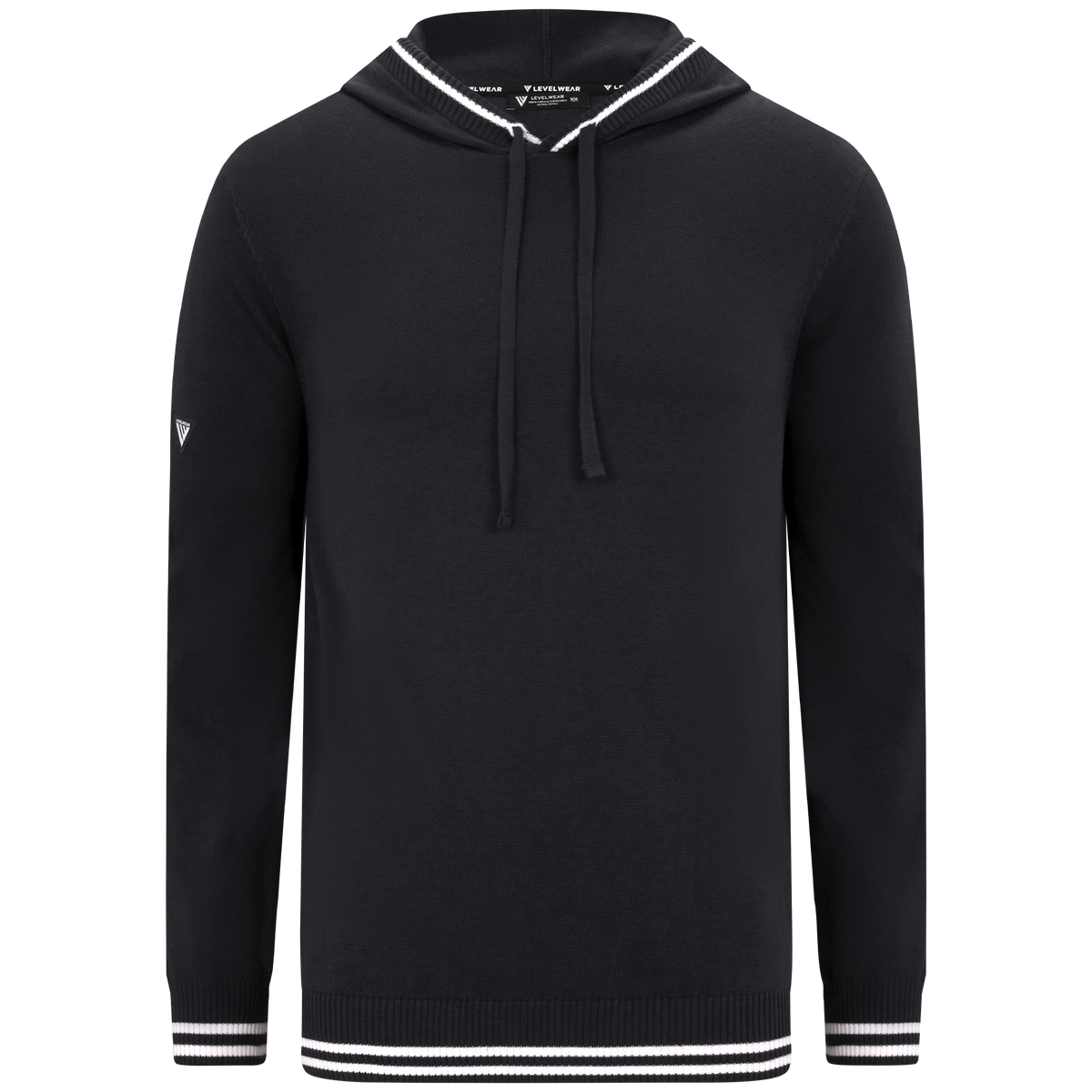 Levelwear Sportsman Knit Hoodie - Mens - Black