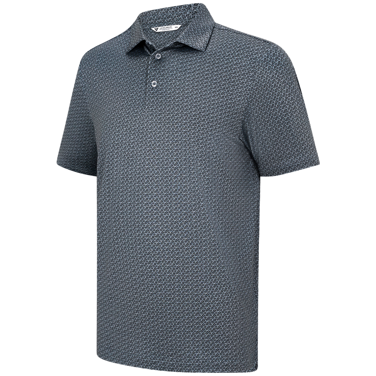 Levelwear Wildflower Polo - Mens - Pebble / Black