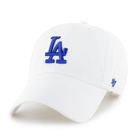 Los Angeles Dodgers '47 Clean Up Cap - White with Team Colour Logo