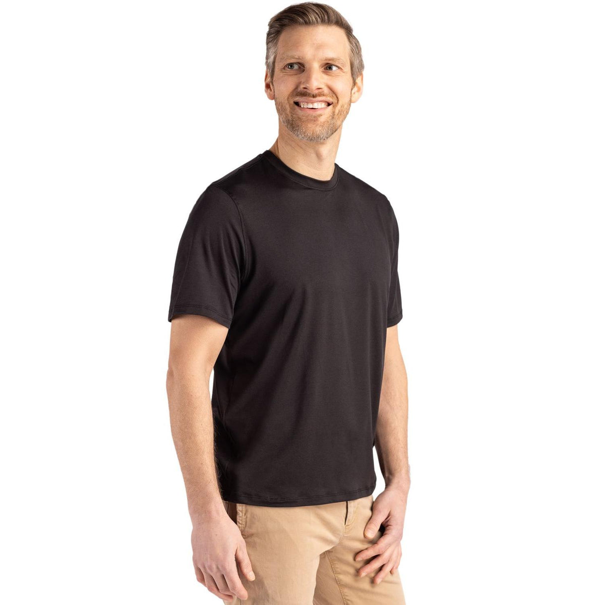 Cutter & Buck Coastline Recycled Double Peached Mens Short Sleeve Tee